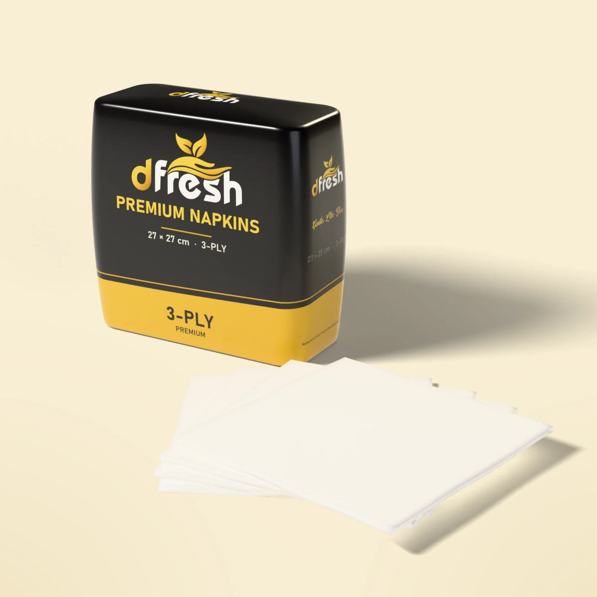 dFresh Premium 3-ply Napkins 27×27 - 3-ply · 27×27 cm - Image 2