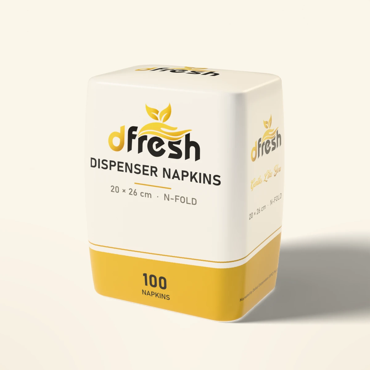 dFresh Dispenser Napkins - 1-ply · L/N-fold · 20×26 cm · 100 napkins
