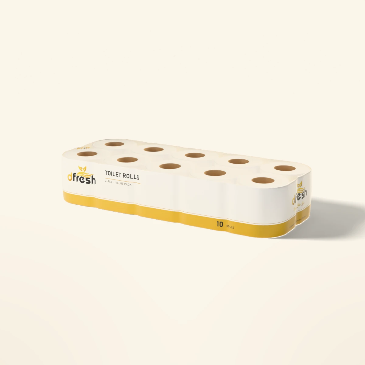 dFresh Toilet Rolls - 10 Pack - 2-ply · 10 rolls