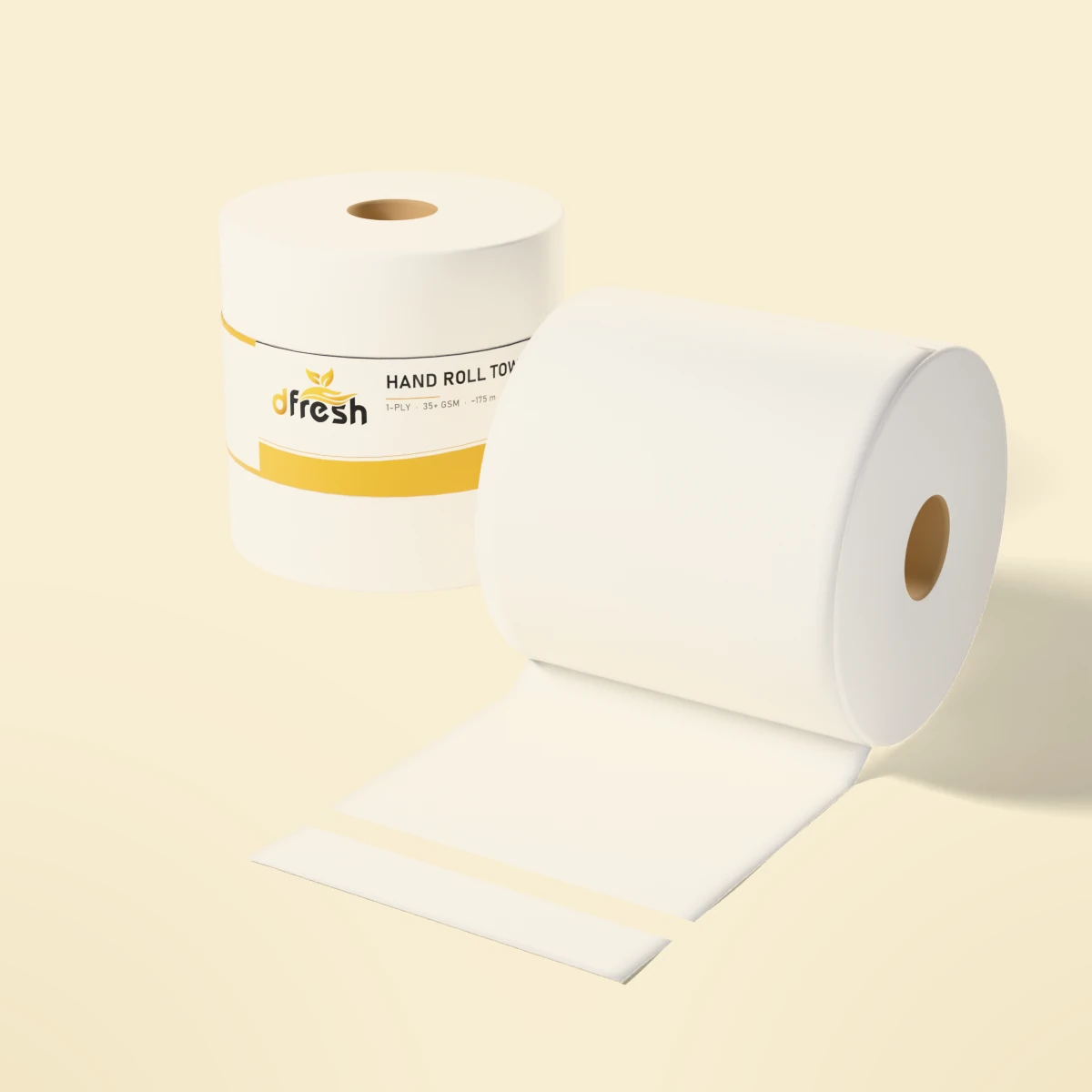 dFresh Hand Roll Towel - 1-ply · 35+ GSM · ~175 m - Image 2