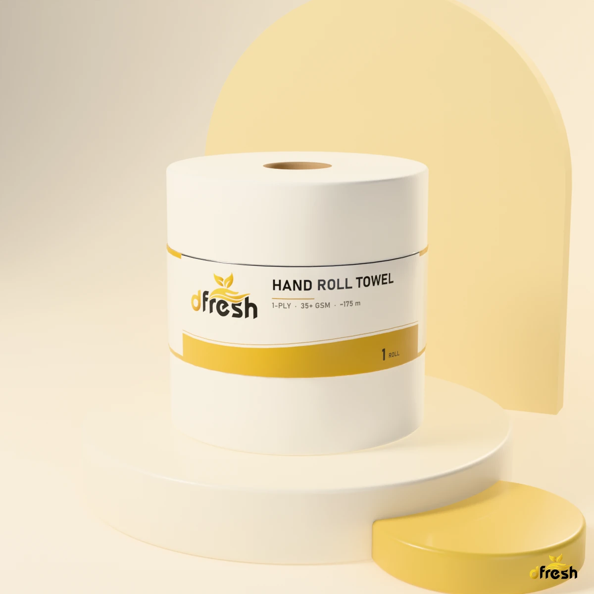 dFresh Hand Roll Towel - 1-ply · 35+ GSM · ~175 m - Image 3