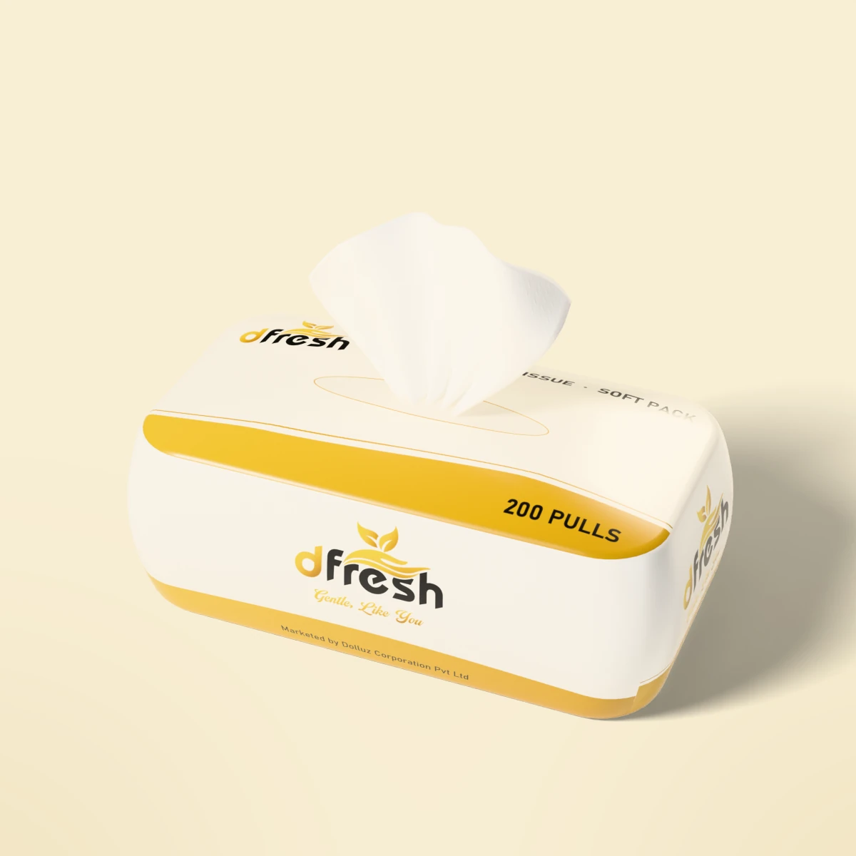dFresh Facial Tissue Soft Pack - 200 - 2-ply · 200 pulls · soft pack - Image 2