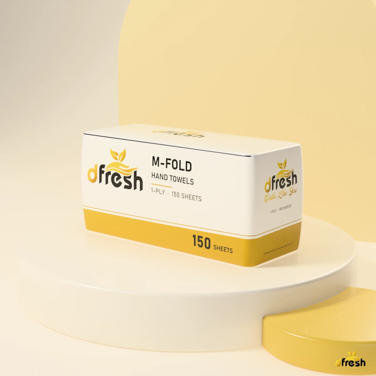dFresh M-fold Hand Towels - 1-ply · 31-35 GSM · M-fold · 150 sheets - Image 3