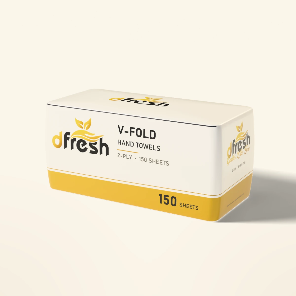 dFresh V-fold Hand Towels - 2-ply · 34 GSM · V-fold · 150 sheets