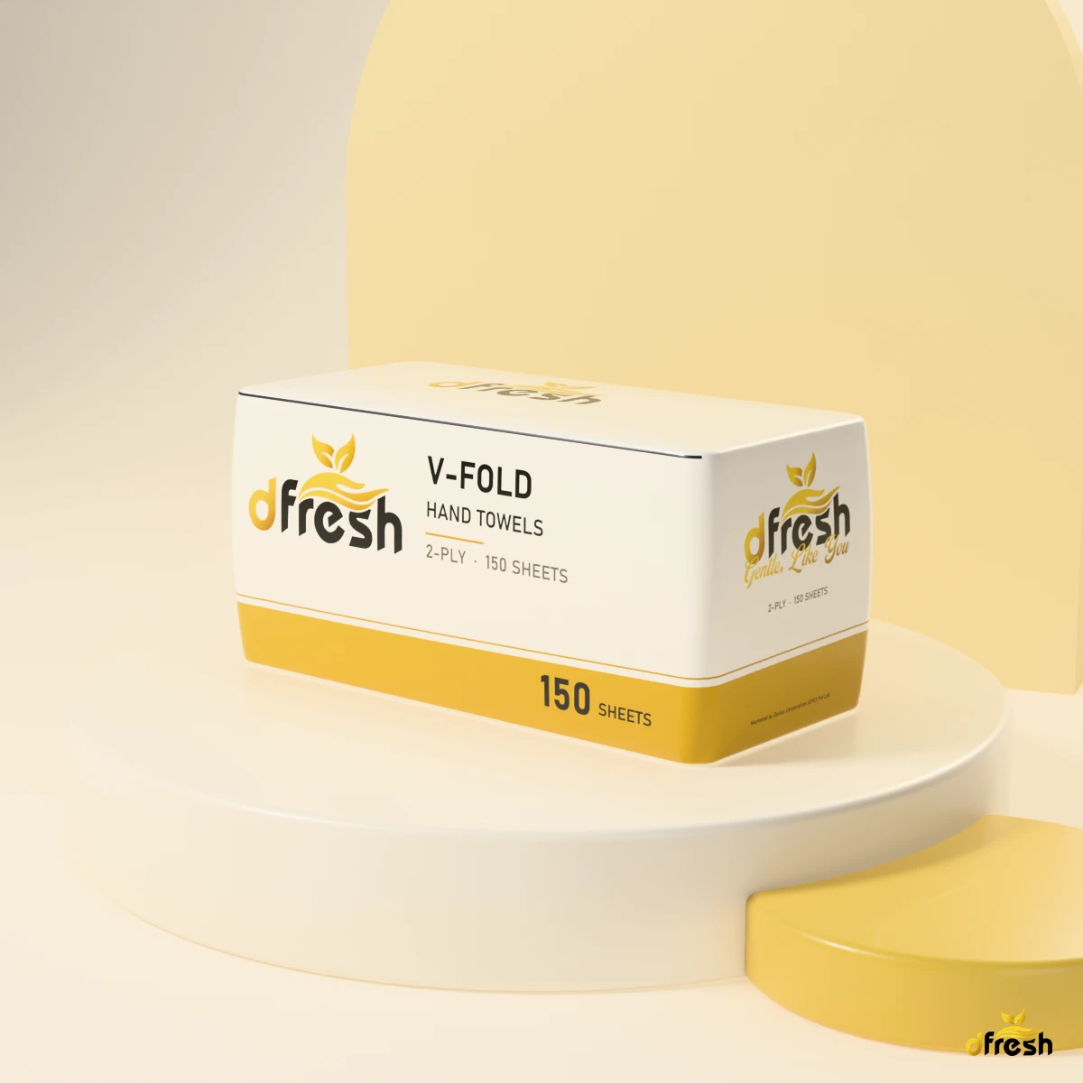 dFresh V-fold Hand Towels - 2-ply · 34 GSM · V-fold · 150 sheets - Image 3