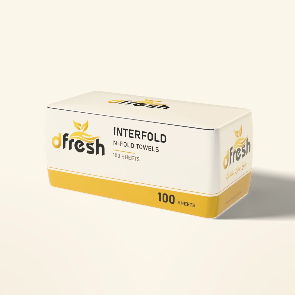 dFresh Interfold Towels - 1-2 ply · interfold (N-fold) · 100 sheets