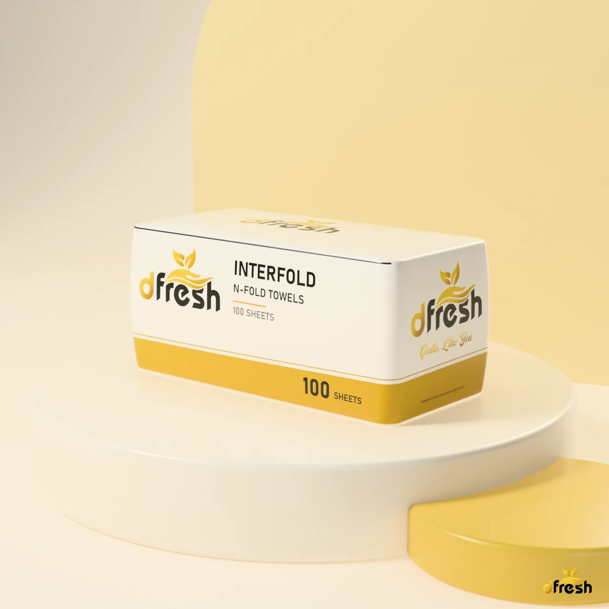 dFresh Interfold Towels - 1-2 ply · interfold (N-fold) · 100 sheets - Image 3