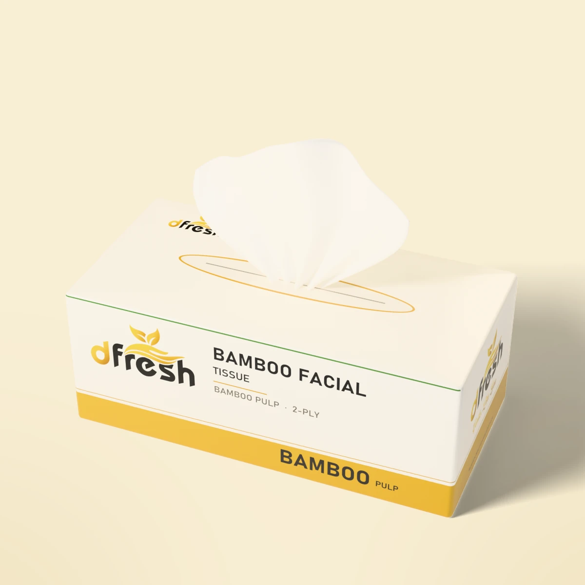 dFresh Bamboo Facial Tissue - Bamboo pulp · ply and pull count to be confirmed - Image 2